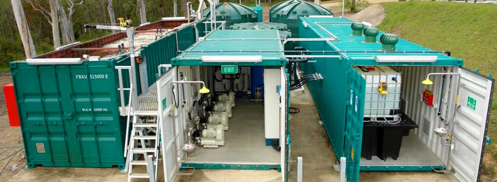 Containerized waste water plant